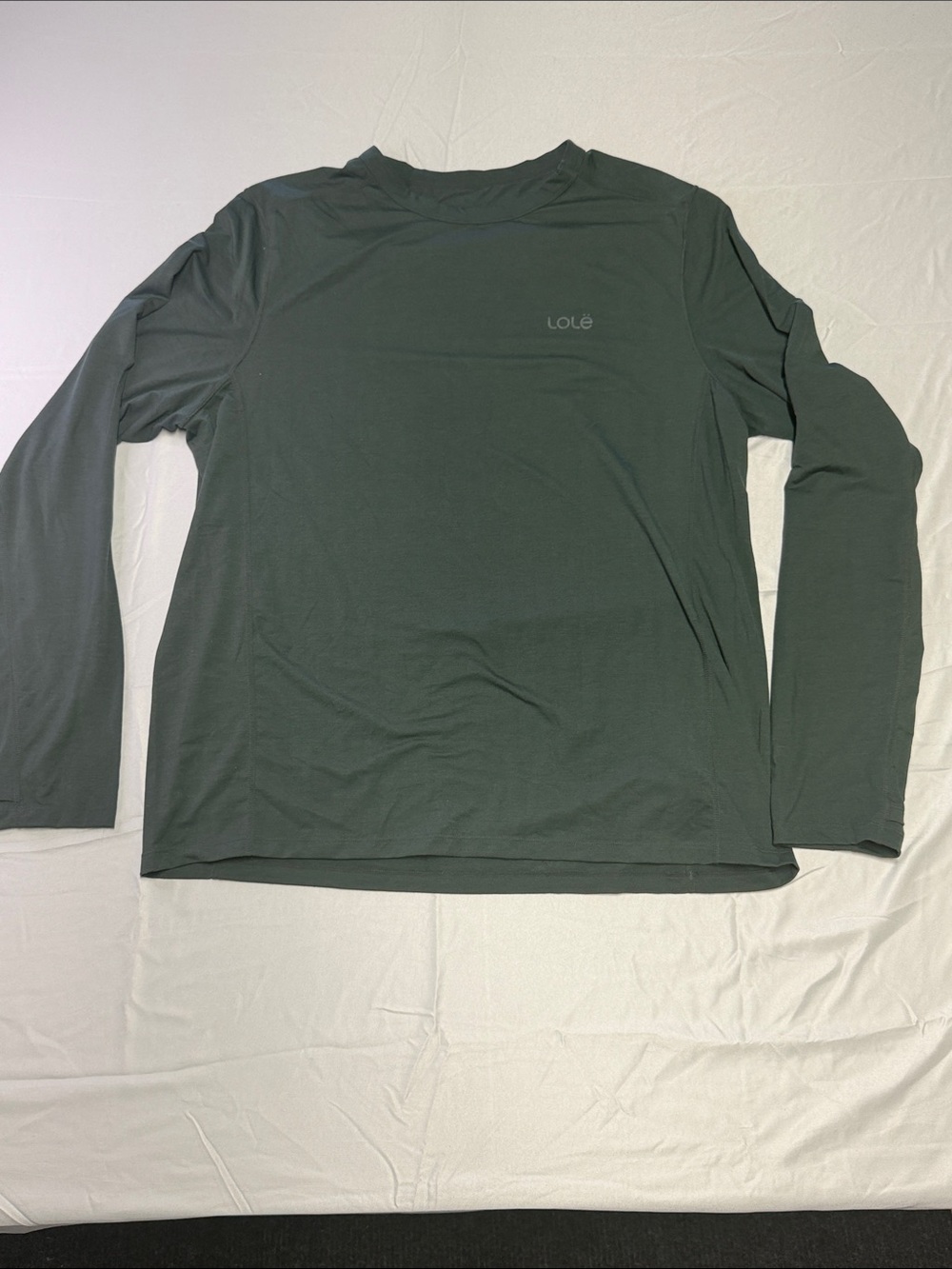 Lole Shirts | Nwt Black Lole Dry Release Wool Blend Long Sleeve Crew Neck Base